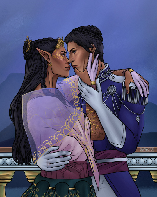 wlw of thedas — Our secret moments in a crowded room, they got no