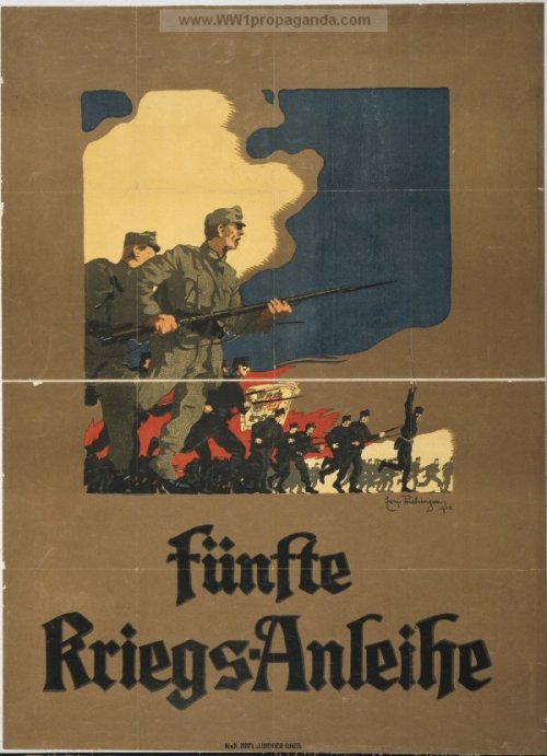 greatwar-1914: Austro-Hungarian war loan posters.  Austrian propaganda, trying to reach an ethn