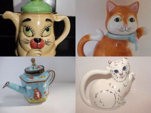 diabeticlesbian:diabeticlesbian:diabeticlesbian:diabeticlesbian:Favourite cat teapots of eBaymore&he
