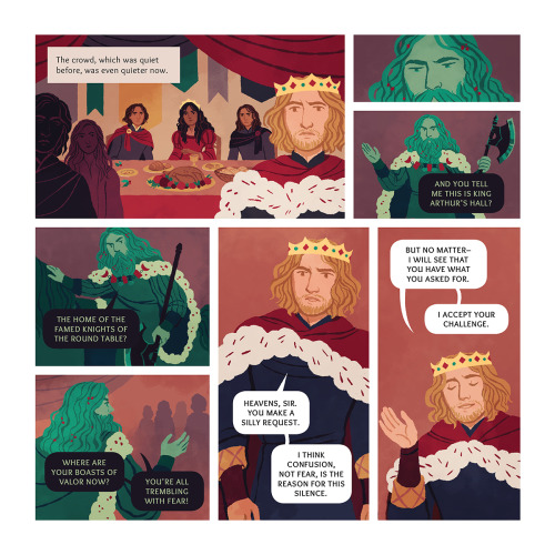 Gawain and the Green Knight: Part 1It is New Year’s Day at King Arthur’s court, and a mysterious kni