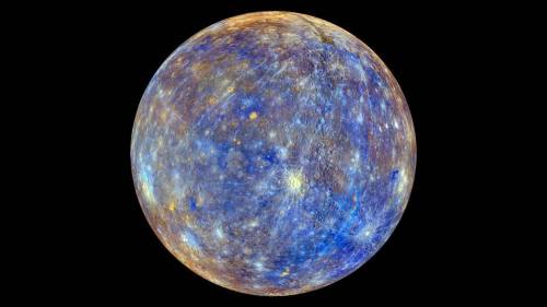 Fifty shades of very dark greyMercury is an unusual planet in a number of ways. It is small, dark-su