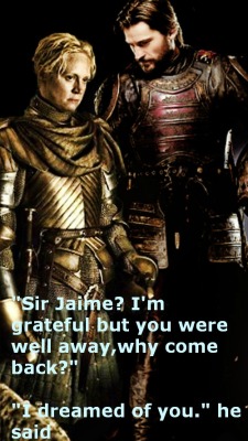 missharpersworld:  Brienne and Jaime - my second OTP