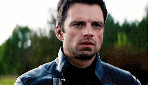Sebastian Stan as Bucky in The Falcon and The Winter Soldier’s trailers