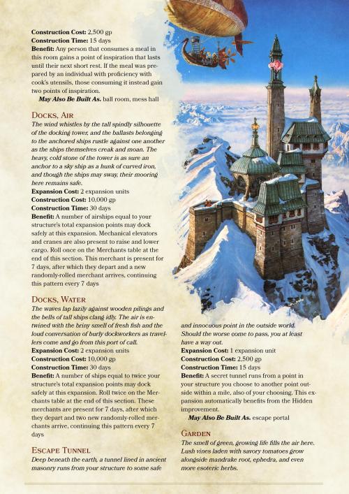 zunadahalforcbarbarian: dnd-5e-homebrew:Fortresses, Strongholds and Temples for Players Part 1 I lov