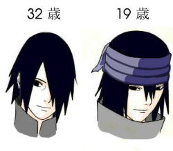 n-stoo:  Sasuke (19 years old & 32 years