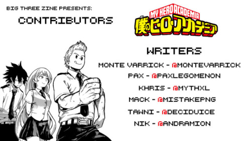 bnhabigthreezine: Hello everyone!Here’s the list of our contributors!Guests@schaafdraws - @amm
