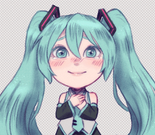 nieceychan:Chibi Miku: Sankyu (39)! gif