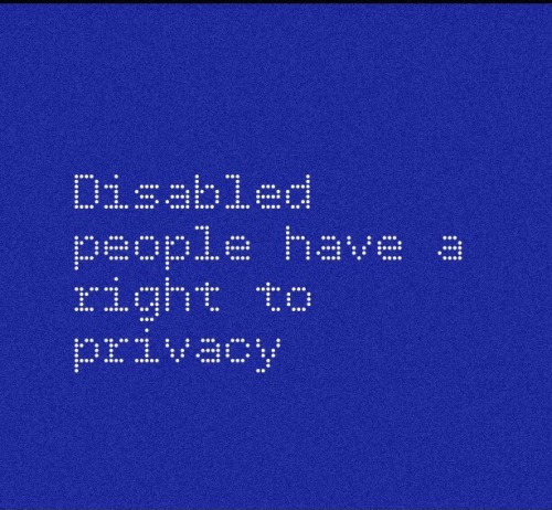 disabled-dionysus: [ID: nine images in white text on blue backgrounds. There is one statement on eac