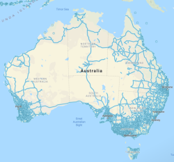 mapsontheweb:  Street view of Australia shows how sparsely populated it is.  My neighborhood could stand to be more sparsely populated. 