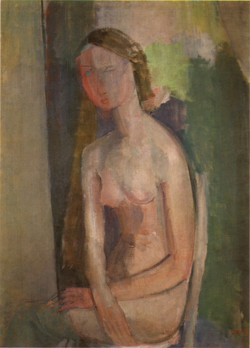 amare-habeo:Hippolyte Daeye (Belgian, 1873-1952) Nude (Naakt), N/DOil on canvas