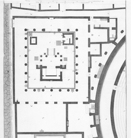 Isis Temple plan in Pompeii