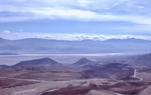 Entering Death Valley On CA-190, Inyo County, California, 1976.