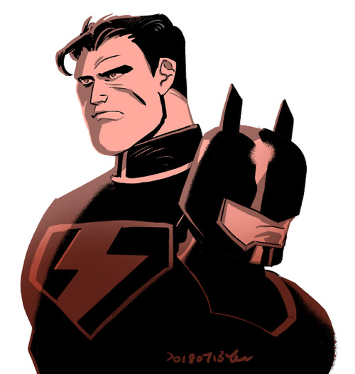 ouou0704: DCAU Infinity Universe -  Fascist Superman  from Superman TAS  Brave New Metropolis  Resis