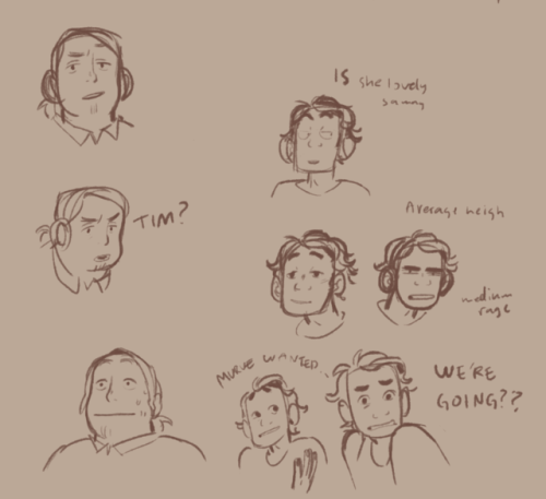 Day 2 of podvember is just some @kingfallsam character design sketches! I’m sloowly getting th