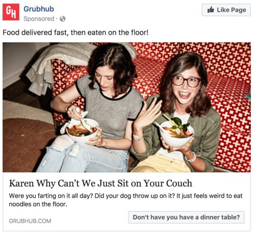 If Facebook ads are going to use inappropriate but provocative photos then I’m going to change