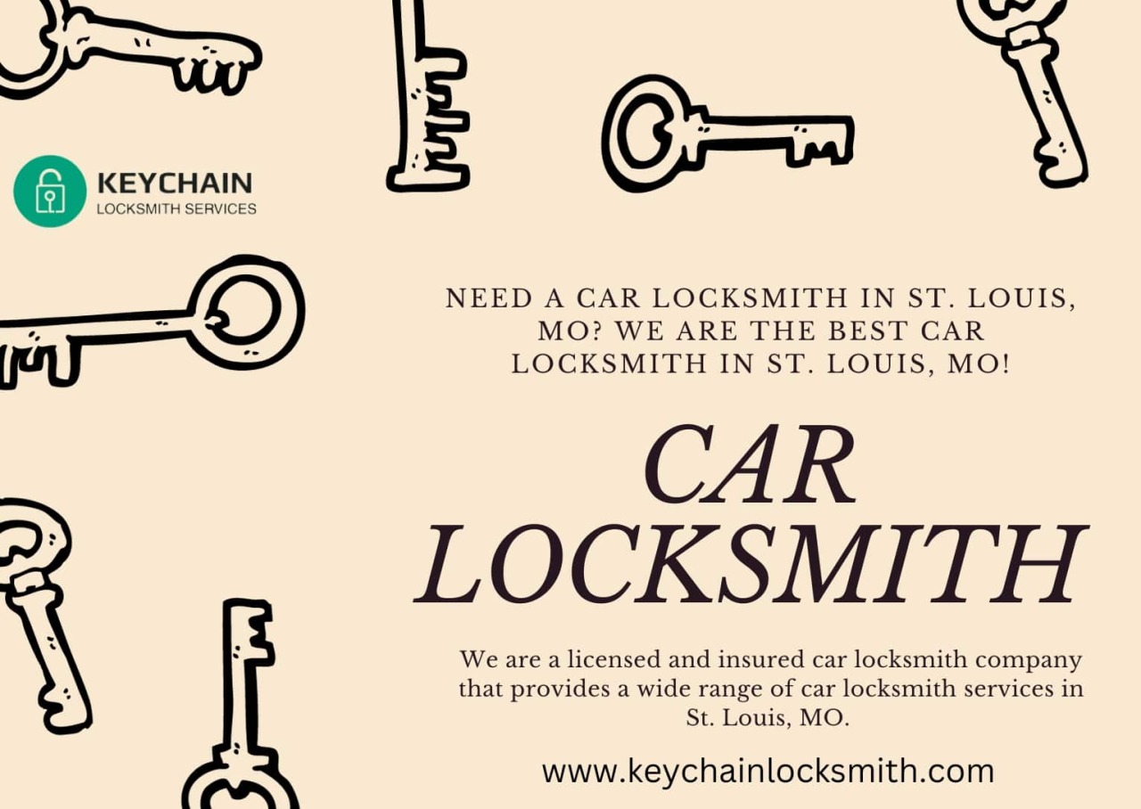 Locksmith ST Louis MO - Duplicate Car Key - Auto Key Programming