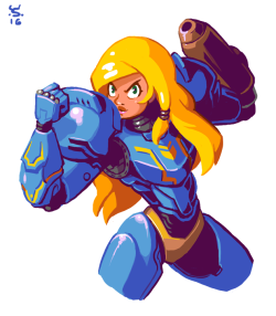 konjakonjak:  Did a simple thing because Samus’  anniversaries deserve more love. Also, Overwatch might’ve been on my mind. 