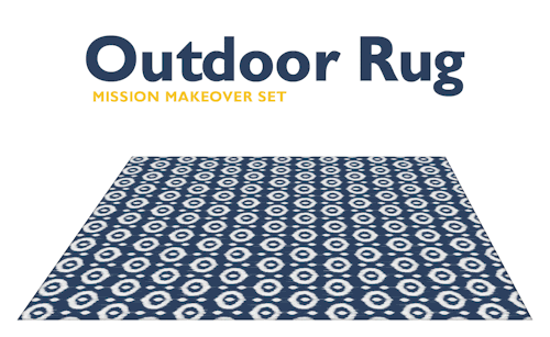 simplistic-sims4 - Outdoor RugMission Makeover SetHere’s an...
