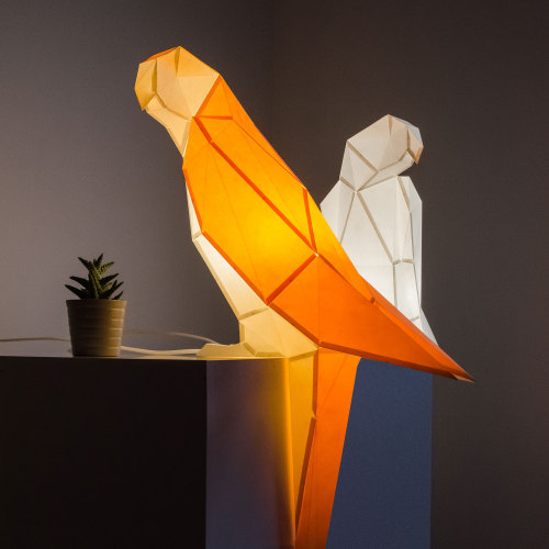 Origami inspired animal paper lamps by OWL