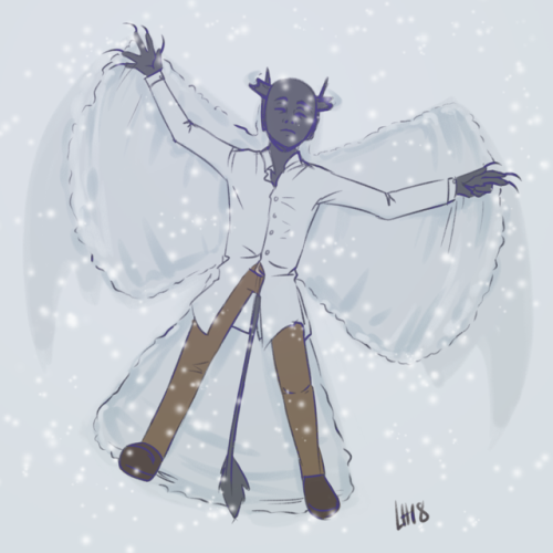 Outfit challenge day 10: Cold weatherOtiel is basically immune to the cold so instead he&rsquo;s day