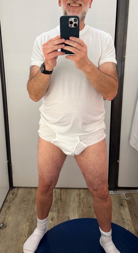 The Salesman Came And Took The Stack Of Pants I Had Been Trying On, And Grabbed The Ones I Had Been Wearing.