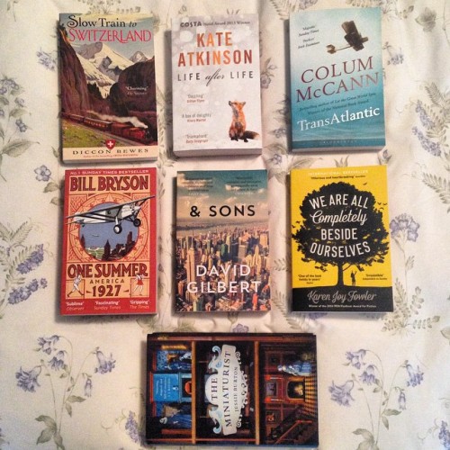 Spoils from my journey. My love of UK editions translates into fairly heavy luggage…any favourites here?