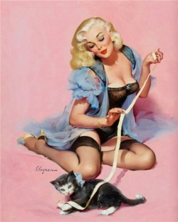 br-pinup-vintage:  Arte pin-up do Gil Elvgren.