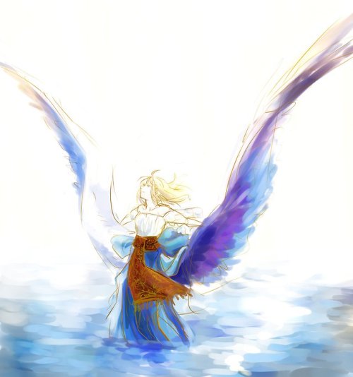 christinethethunnus: Above the waters, with wings