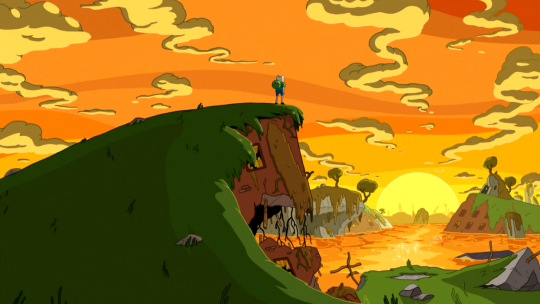 cosmicowly: adventure time’s skies are like…. so delicious looking. they have such pretty colors and theyre all soft and layered…. like cake. i just wanna scoop the sky up and eat them hmmmmmm cake…. i mean, sky……… 