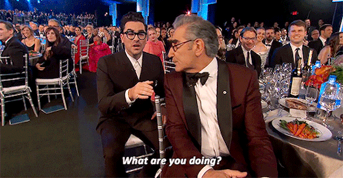 upschittcreek: Dan and Eugene Levy at the Screen Actors Guild Awards