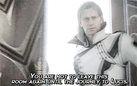 thechocobros:Ravus showing that his sister was his only preoccupation all along |