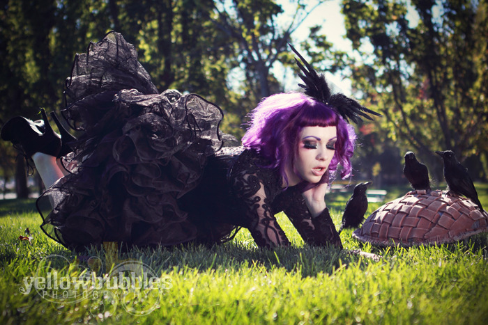 msladymarlene:  Twenty and four Black Birds Mother Goose Series  photo by Yellow