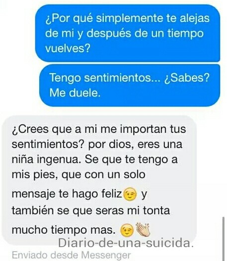 gomitas-con-gatorade:  diario-de-una-suicida:  Y mierda..  Oh ql maricon  Me duele pensar que la chica seguirá detrás de el… Pero bueno, seguro así fue, al fin. El amor es una mierda. Y mierda los que te responden así. 