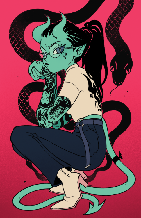 bampshi:Snake Girl