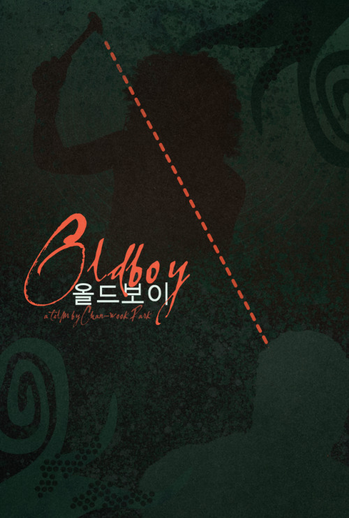 OLDBOY (red &amp; green variant) dir. Chan-wook Park Design/Illustration: DRW.mov/Drew Phillips