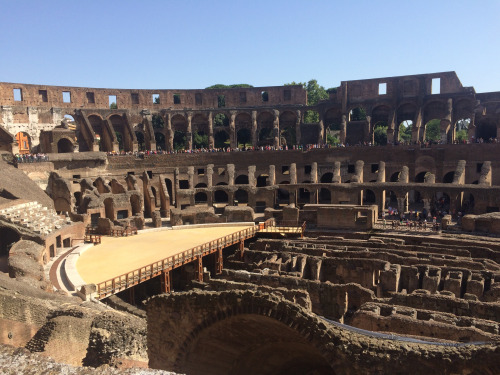 A photo of The Colosseum I snapped when I was in Rome this summer.  Very cool to see how elaborate i