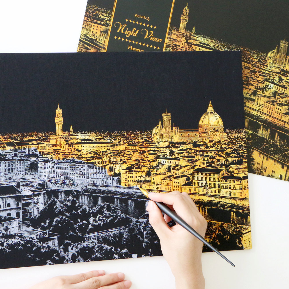 culturenlifestyle:New DIY Cityscape Scratch Art by Lago Design Seoul-based studio