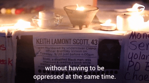4mysquad:      Charlotte residents speak out after #KeithScott’s death     I&rsquo;m