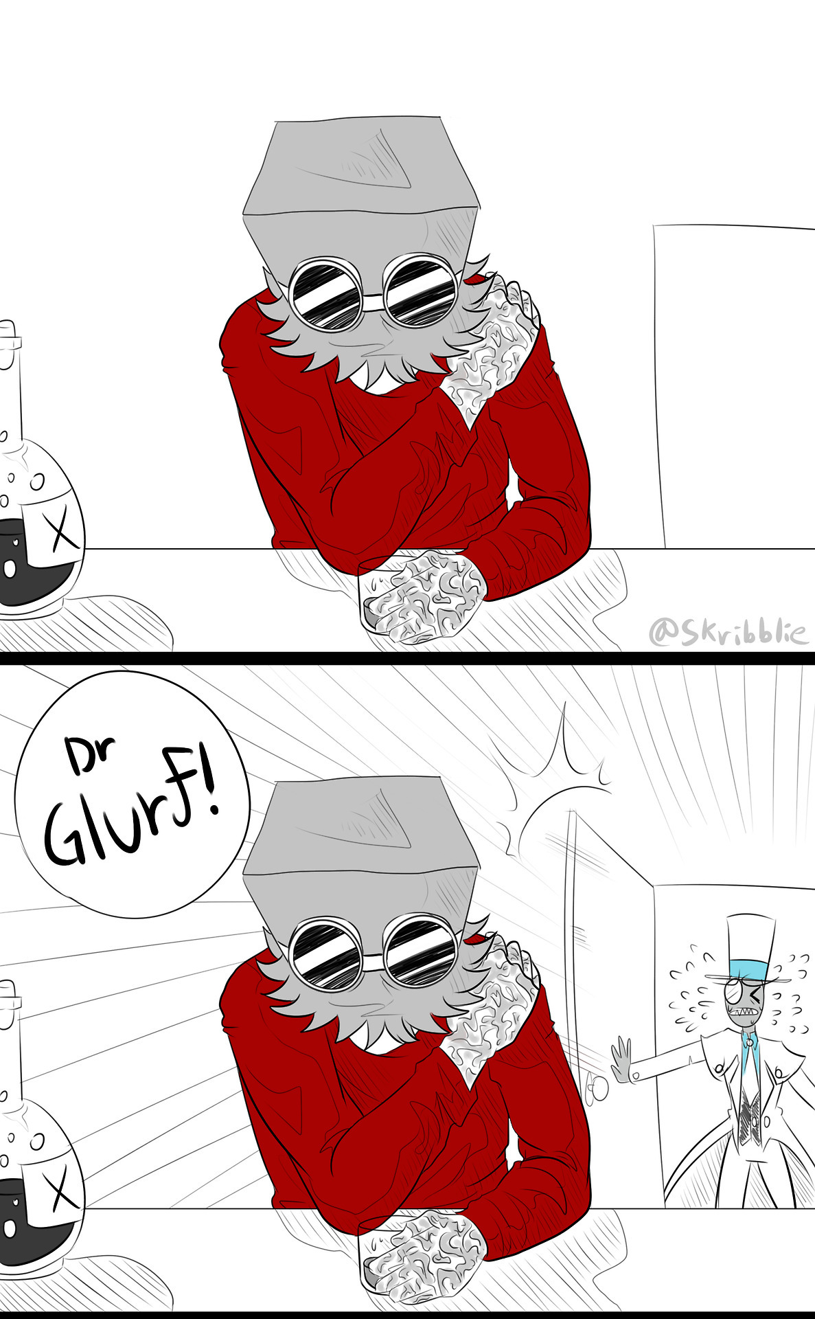 skribblie:  (It’s finally here!)Part1Glurf’s past comes back to haunt his dreams,