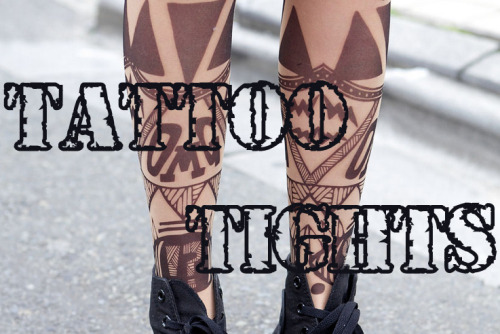 ♥ Everyone on the street wore tattoo tights in 2012. ♥ AvantGarde Harajuku was th