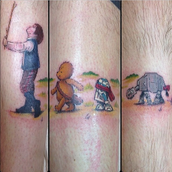 redisfascinatedbyawolf:  A cool cross over, Winnie the pooh and Star Wars. Love this with all my nerdy heart. Saw this and instantly thought of you jollyrogers777:D buhahahahah great tag redisfascinatedbyawolf