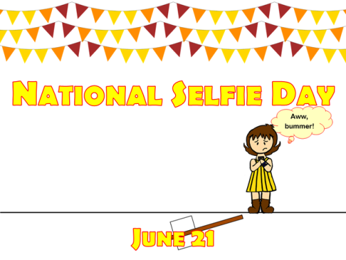 deemoyza:It’s National Selfie Day in the U.S., and I couldn’t resist the alternate interpretation! :