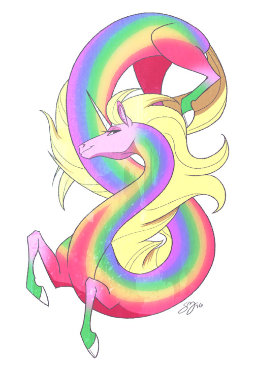 probablyfakeblonde:Doodled Lady Rainicorn as I caught up on Adventure Time!