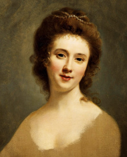 Nathaniel Hone. Portrait of Miss Gunning, 1770.