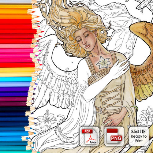 Start preparing your color schemes!  This lovely new page inspired by my Angelic Visions howto book 