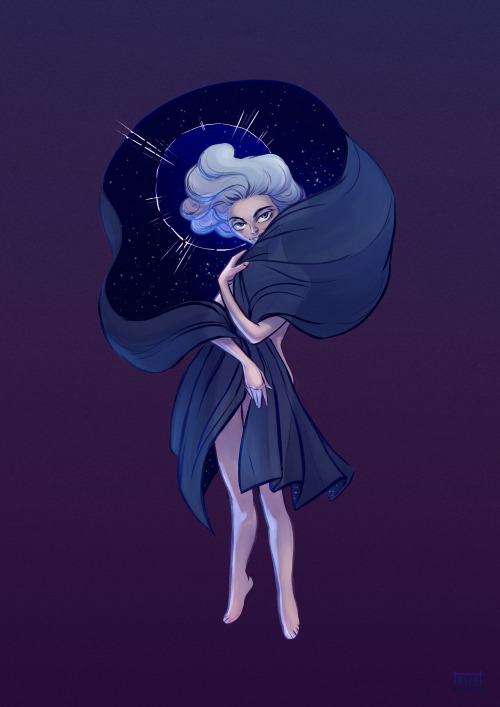 Nyx, goddess of the night for Character Design Challenge on facebook