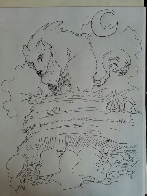 Drew stuff for kids to practice coloring with blendy markers. The colors done by a 9-year-old.