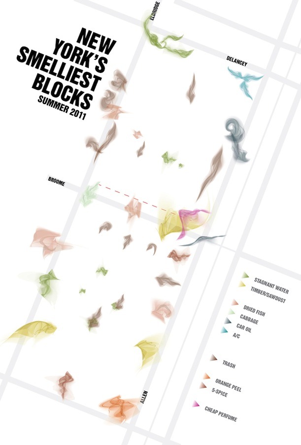 explore-blog:  A sensory map of New York’s smelliest neighborhoods by Scottish