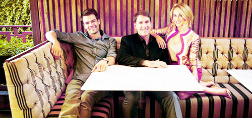 Nicholas Sparks with the cast of his movies.