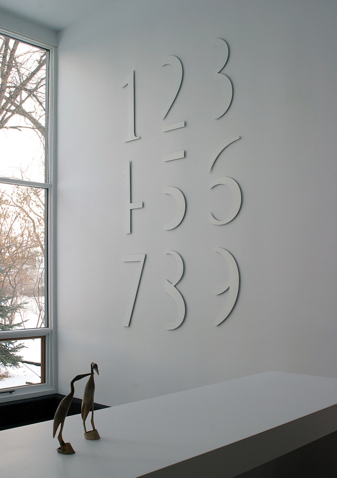 micahlexier:  Micah Lexier, All Numbers Are Equal series, 2000 and ongoing, waterjet-cut